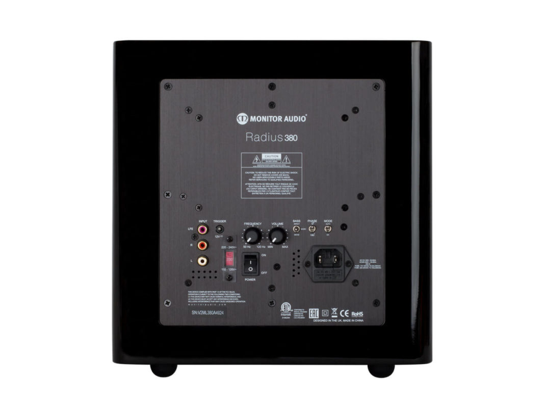 Monitor Audio Radius 380 Active Subwoofer 8" (140w) - Image 2