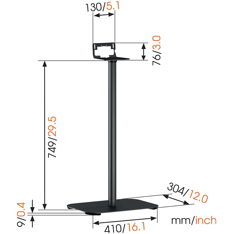 Vogels Sound 3305 Sonos Play 5 / Five Floor Stand (Each) - Image 2