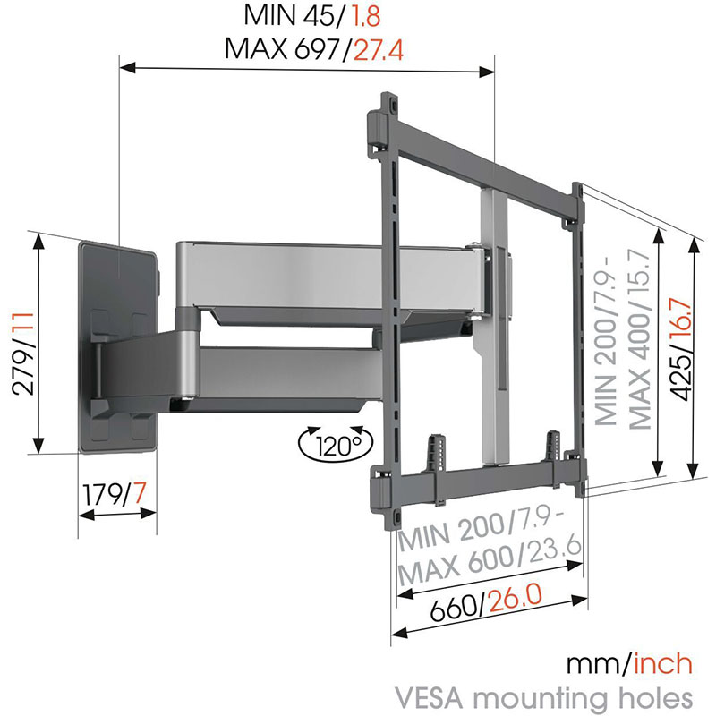 Vogels TVM 5855 Full-Motion TV Wall Mount (55"-100") - Image 2