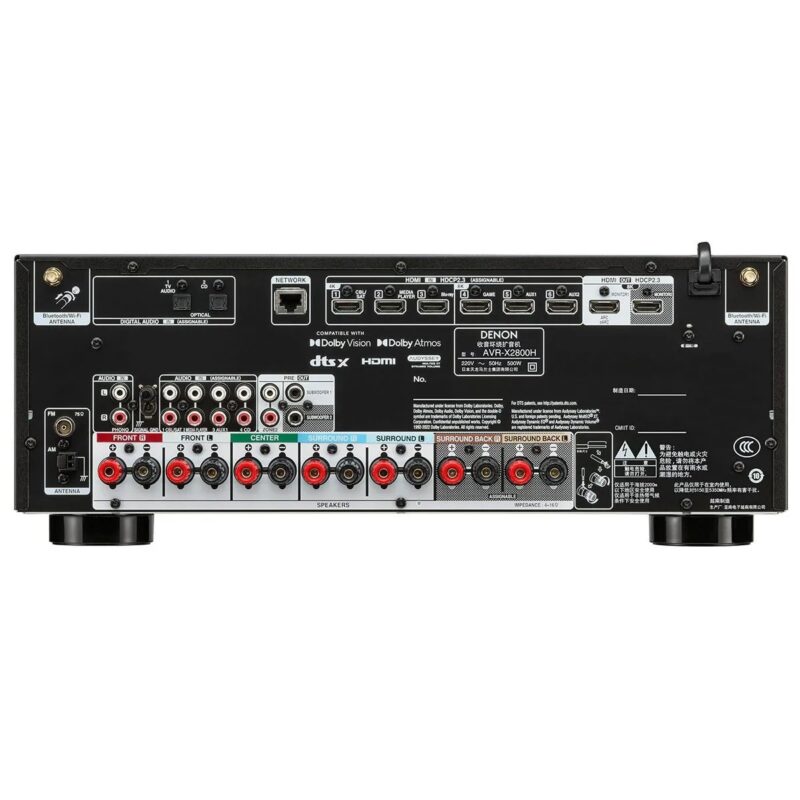 Denon AVR-X2800H 7.2 Ch 8K AV Receiver - Image 3