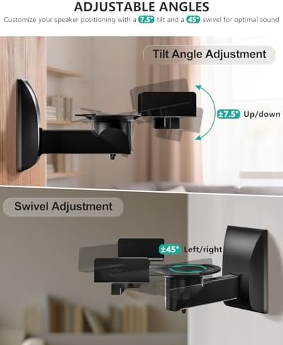 Universal Wall Mounting Speaker Bracket for Bookshelf Speakers - Image 2